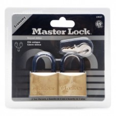 Master Lock MS-P-1902T 40mm 2-piece Keyed Alike Padlock (Solid Brass)
