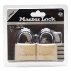 Master Lock MS-P-1903T 50mm 2-piece Keyed Alike Padlock (Solid Brass)