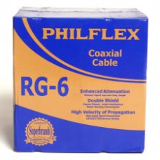 Philflex Coaxial Cable RG-6 300M/Roll (Black)