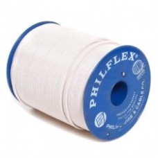 Philflex Flat Cord 1.25 Sq Mm 2C 150M/Roll (White)