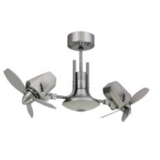 Furn Fan 18" Twin Mustang Ceiling Fan 3MT18BA-2M (Brushed Alluminum)