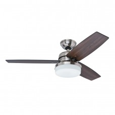 Hunter Galileo 48" Blade Diameter Ceiling Fan HF-50888 (Brushed Nickel with 3 Dark Walnut/ Dark Oak Blades)