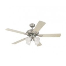 Westinghouse 52" 78077 Brush Pewter Swirl Ceiling Fan Maple/White