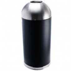 Eko Bullet Commercial 56L. Trash Bin with Open Top (Silver)