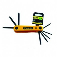 Stanley 69-263 Hex Key Set 8 Pcs Folding TORX (Yellow)