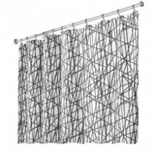 Interdesign Shower Curtain (Abstract Black and White)