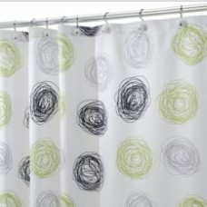 Interdesign Shower Curtain (Carlos Black and Green)