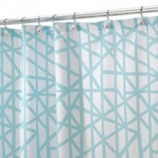 Interdesign Shower Curtain (Lino Blue)
