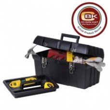 Stanley ST19005 19 Inches Tool Box Metal Latches (Black)