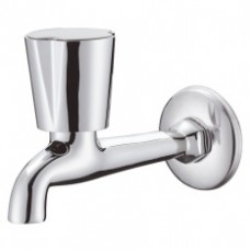 Eurostream Wall Mounted Faucet with Flange Three Leaf Handle (Chrome)