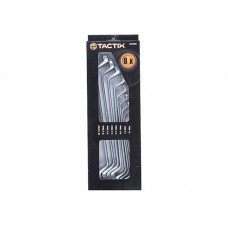  Tactix 8 pcs. Double Ring Wrench Set (Black/Chrome)