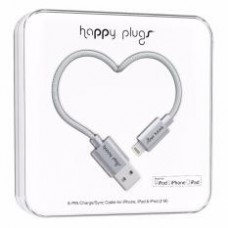 Happy Plugs Deluxe Edition Lightning Charge/Sync Cable 2m (Space Grey)