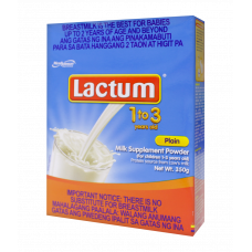 Lactum Plain Milk Supplement Powder 1-3 years old 350g