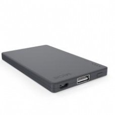 Michi Power Card Rubber 2000mAh Gray