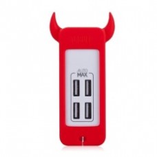 Momax U.Bull 4 USB Charger (Red)