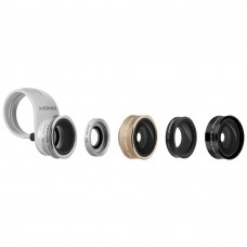 Momax X-Lens 5 in1 Superior Lens Set (Black/Gold/Silver)
