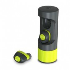 Motorola VerveOnes+ Music Edition Completely Wireless, Waterproof Stereo Smart Earbuds - Lime