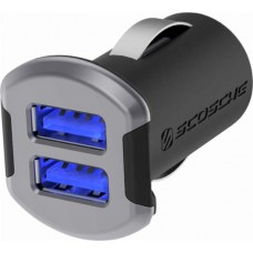 Scosche Revolt Dual 2-Port 12W Car Charger (Black/Gray)