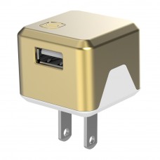 Scosche SuperCube Flip 2.4A USB Charger (White/Gold)