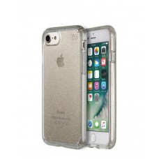Speck Presidio Clear + Glitter Phone Case for iP7 (Gold Glitter/Clear)