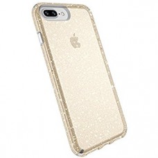 Speck Presidio Clear + Glitter Phone Case for iP7 Plus (Gold Glitter/Clear)