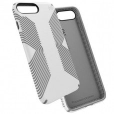 Speck Presidio Grip Phone Case for iPhone 7 (White/Ash Grey)