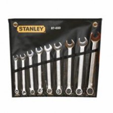 Stanley 87-033 Wrench Set Combination 9pc 10mm-19mm (Silver)