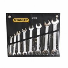 Stanley 87-718 Wrench Set Double Open End 8pc 6mm-22mm (Silver)